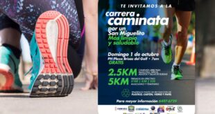 Todo listo para la carrera-caminata por un San Miguelito más limpio y saludable