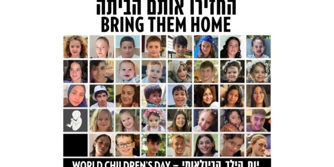 Israel Clama por la Liberación de Niños y Bebés Secuestrados por Hamas en el Día Mundial de la Infancia