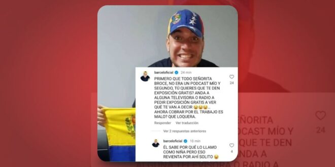 Barcelo le responde al candidato a la Alcaldía Broce