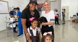 Mary Maldonado Candidata en Chepo a Representante y Dennise de Guevara juntas esterilizando animales