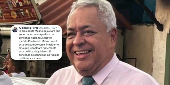 Alejandro Pérez; hace llamado al consenso planteado por el Presidente Electo