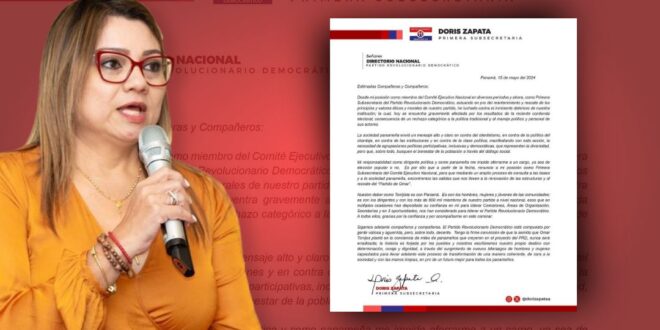 Doris Zapata: Segunda renuncia del CEN
