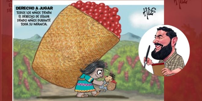 Hilde Sucre gana Premio a la Mejor Caricatura 2024 "El Derecho a Jugar"