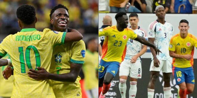 Brasil se redime con goleada; Colombia avanza en la Copa América