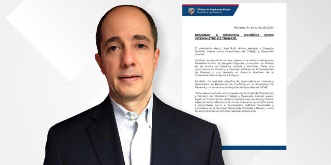 Designan a Gregorio Ordóñez como viceministro de trabajo
