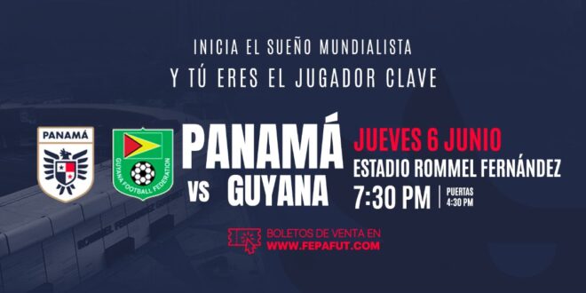¿Dónde comprar boletos para Panamá vs Guyana en el Rommel Fernández?