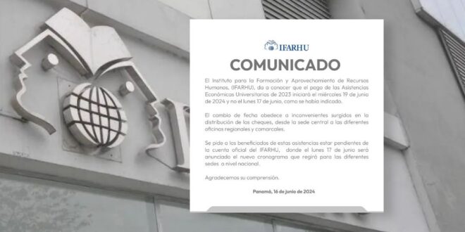 Ifarhu reprograma fecha para pago de becas universitarias: ¿Cuándo será?