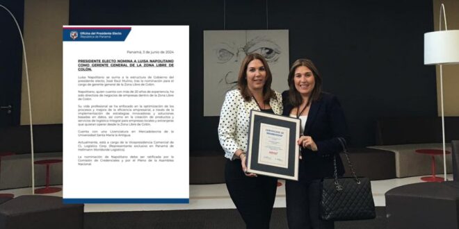 Luisa Napolitano Nominada como Gerente General de la Zona Libre de Colón