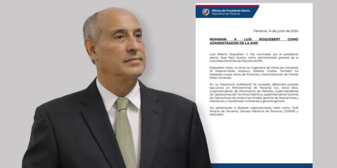 Nominan a Luis Roquebert como administrador de la AMP
