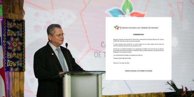 Ovidio Díaz, Presidente de la Cámara Nacional de Turismo se encuentra fuera de peligro