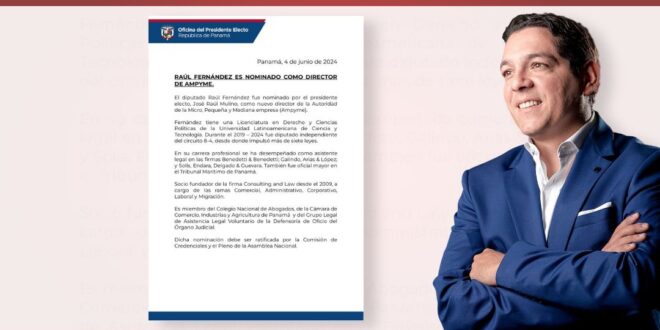 Raúl Fernández: de diputado independiente a nuevo director de Ampyme