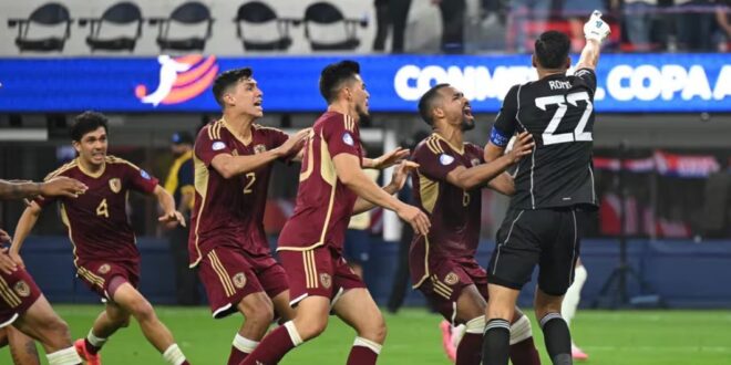Venezuela sorprende y avanza a cuartos de final de la Copa América