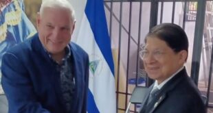 Canciller de Nicaragua visita a Ricardo Martinelli