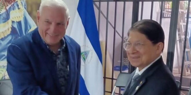 Canciller de Nicaragua visita a Ricardo Martinelli