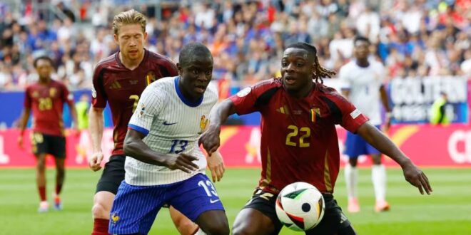 Francia avanza a cuartos de final de la Eurocopa con agónico triunfo sobre Bélgica