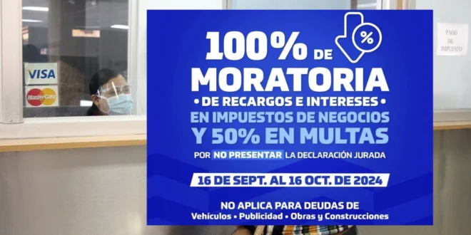 Alcaldía de Panamá inicia Moratoria