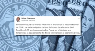 Baja de tasas de la FED impulsaría finanzas públicas panameñas