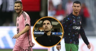 Mikel Arteta elige a Lionel Messi como "el mejor de todos los tiempos" en el eterno debate con Cristiano Ronaldo