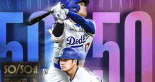 Shohei Ohtani entra en la historia: primer jugador en lograr el 50-50
