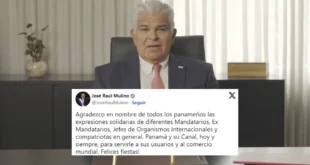 Presidente Mulino agradece respaldo internacional