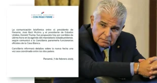 Se aplaza llamada entre el presidente Mulino y Trump por cambios en agenda de la Casa Blanca
