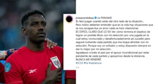 José Córdoba: "Es fácil juzgar cuando estás del otro lado de la situación..."