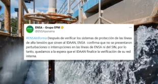 ENSA desmiente al IDAAN: No hubo falla eléctrica en Chilibre, ¿qué causó la interrupción del agua?