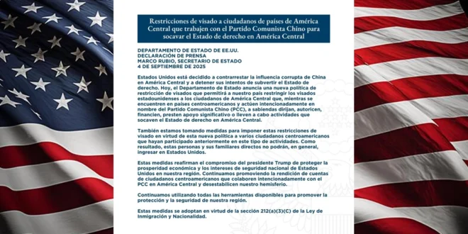 Estados Unidos se para firme contra los Aliados de China en La Región