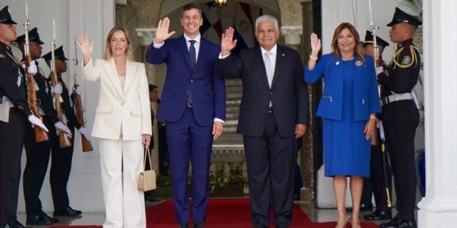 Presidentes José Raúl Mulino y Santiago Peña reafirman lazos de amistad y cooperación entre Panamá y Paraguay