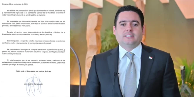 Carrizo responde: “Nadie está, ni debe estar, por encima de la ley”