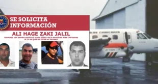 Detienen en Venezuela a sospechoso fugitivo del atentado al vuelo 901 de Alas Chiricanas tras más de 30 años