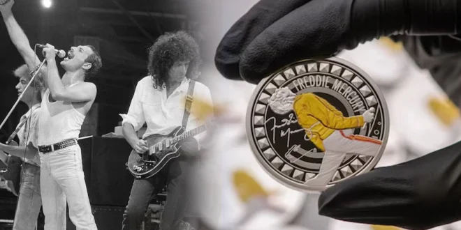 El Reino Unido Honra a Freddie Mercury con una Moneda Conmemorativa a 40 Años de Live Aid