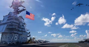 El USS Gerald R. Ford, el portaaviones más grande del mundo, despliega su poderío en el Caribe