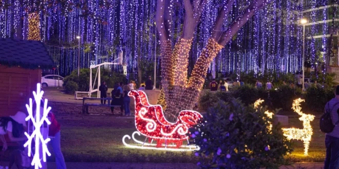 La Alcaldía de Panamá Ilumina la Ciudad con Pruebas del Alumbrado Navideño 'City of Stars'