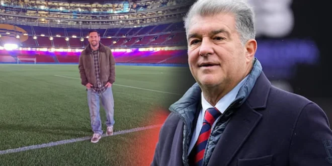 Laporta Aborda la Visita de Messi al Camp Nou y Despeja Rumores de Regreso