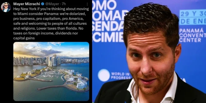 Mayer Mizrachi invita a los empresarios de Nueva York a mudarse a Panamá tras la victoria demócrata