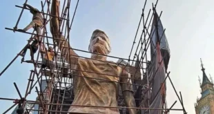 El 'GOAT Tour' de Messi: India lo Homenajea con una Estatua de 21 Metros