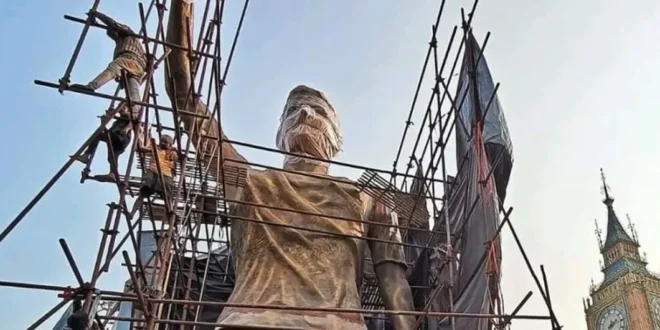 El 'GOAT Tour' de Messi: India lo Homenajea con una Estatua de 21 Metros