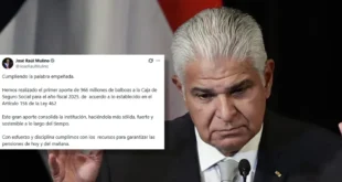 Gobierno de Panamá inyecta B/. 966 millones a la Caja de Seguro Social para garantizar su sostenibilidad