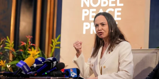 María Corina Machado insta a las democracias del mundo a apoyar la libertad de Venezuela