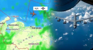 Tensión en el Caribe: Bombarderos B-52 de EE.UU. sobrevuelan cerca de Venezuela