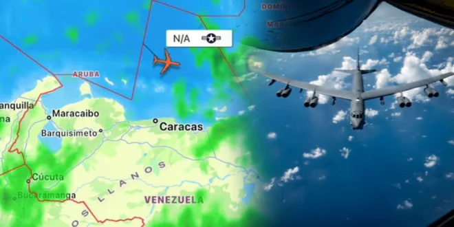 Tensión en el Caribe: Bombarderos B-52 de EE.UU. sobrevuelan cerca de Venezuela