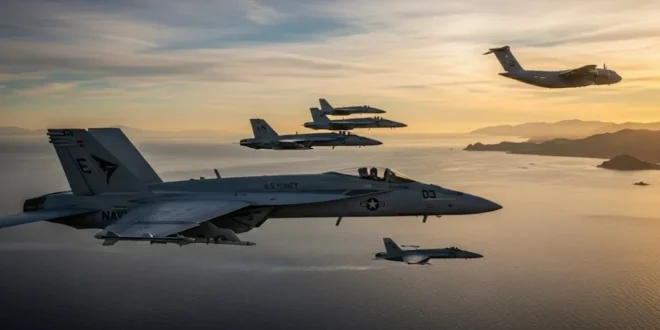 Maniobras de sobrevuelo de la Fuerza Aérea de los EE.UU.