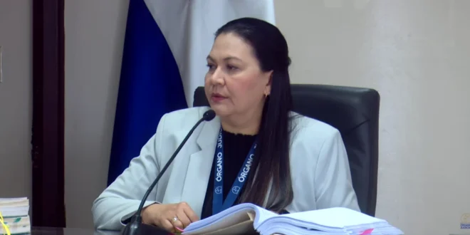 Audiencia judicial del caso Odebrecht en Panamá con fiscales y magistrados.