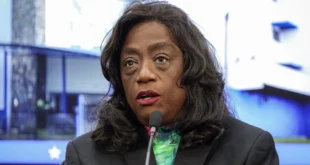 Ministra Molinar exponiendo el alcance de la contratación