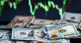 Gráfico de la caída del precio del dólar frente a divisas internacionales