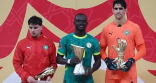 Brahim Díaz lamentando el penal fallado en la final de la Copa de Naciones Africanas.
