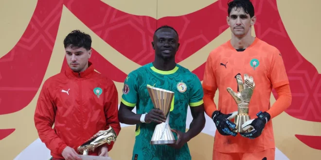 Brahim Díaz lamentando el penal fallado en la final de la Copa de Naciones Africanas.