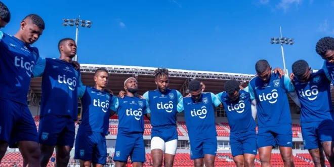 Entrenamiento de los jugadores de la Selección de Panamá