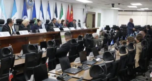 Sesión Plenaria del Parlamento Centroamericano en enero con la diputada Karla Gutiérrez.